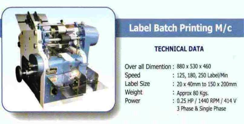 batch coding machine